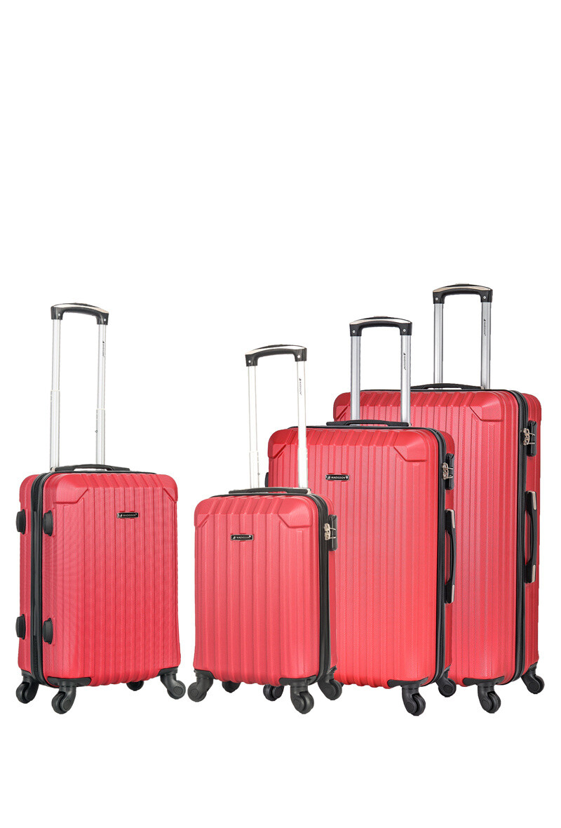 Mayorista MADISSON - Juego de 4 maletas trolley de 4 ruedas.