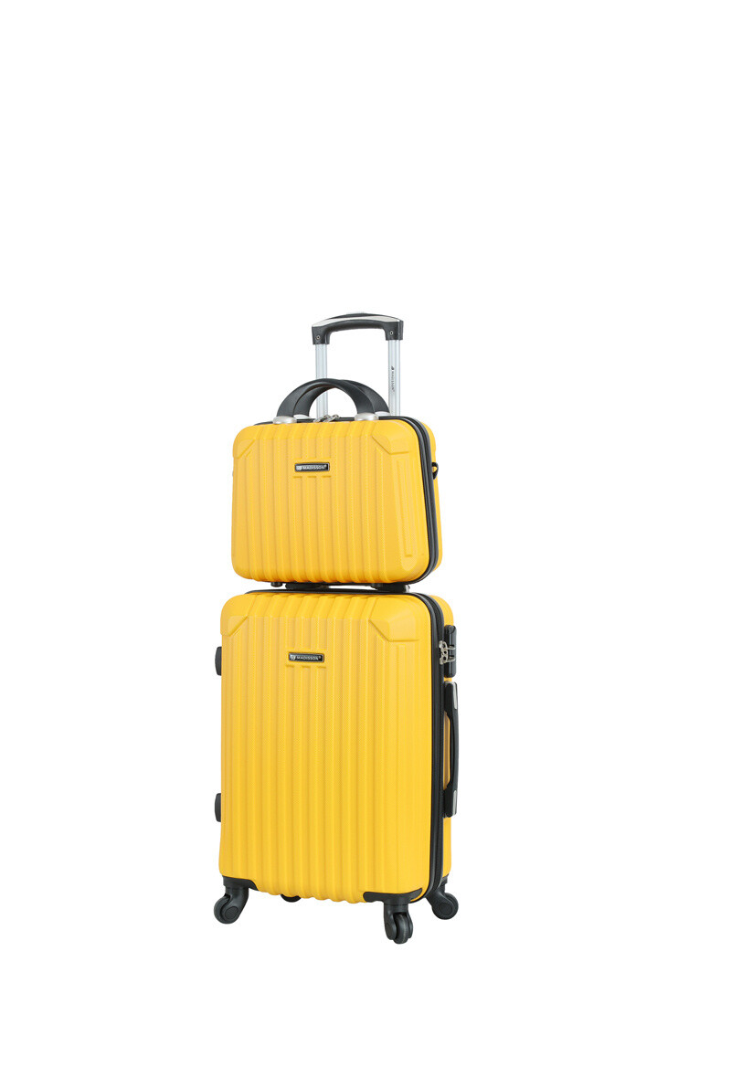 Grossiste MADISSON - Set Valise Cabine + Beauty Case Rigide 2 Pièces – ABS Léger & Résistant