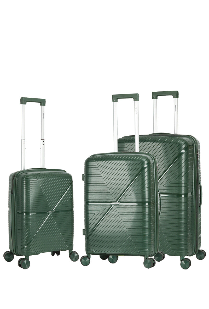 Mayorista MADISSON - Juego de 3 maletas trolley de 4 ruedas.