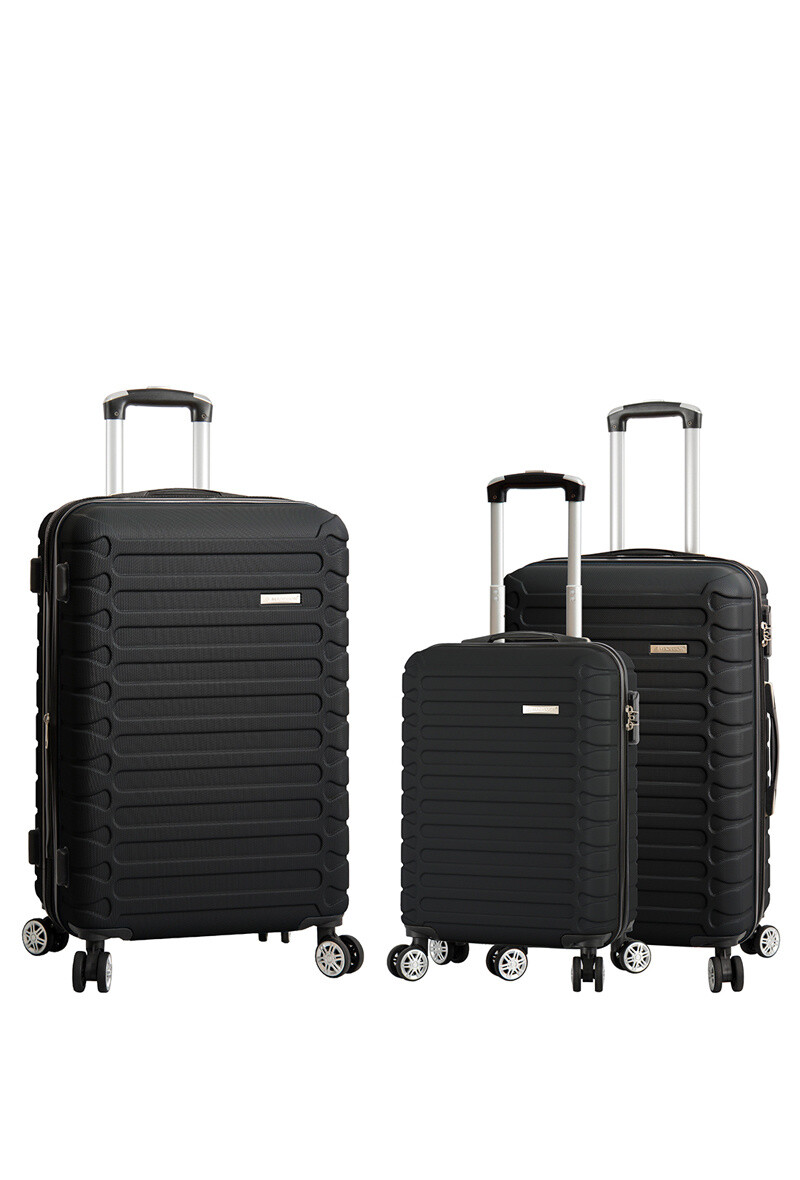 Mayorista MADISSON - Juego de 3 maletas trolley de 4 ruedas.