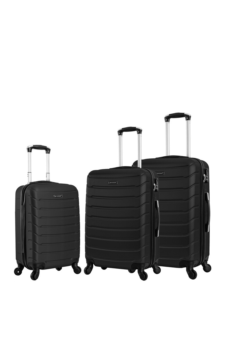 Mayorista MADISSON - Juego de 3 Maletas Trolley con 4 Ruedas