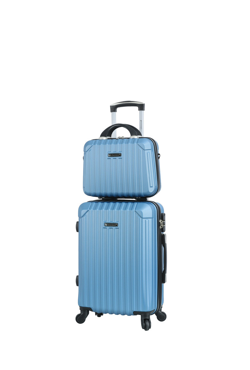 Grossiste MADISSON - Set de 2 pièces : Valise cabine 20" + Vanity case rigide – Matière ABS