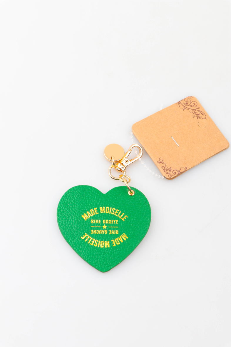 Wholesaler MAR&CO Accessoires - “I love” printed leather key ring