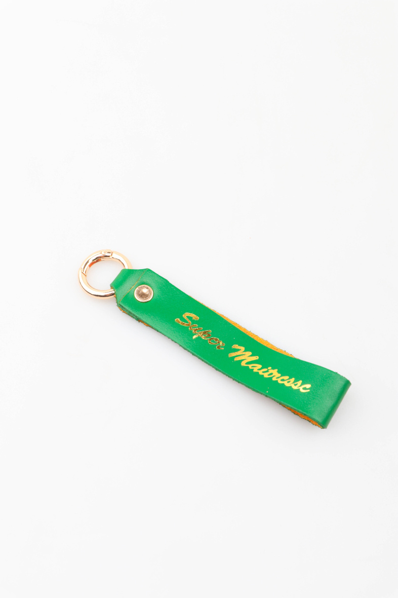 Wholesaler MAR&CO Accessoires - “I love” printed leather key ring