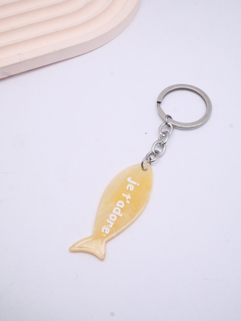 Wholesaler MIMIKO - Fish keychain with 'I adore you' message