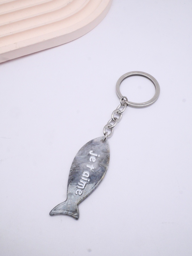 Wholesaler MIMIKO - Fish keychain with 'I love you' message