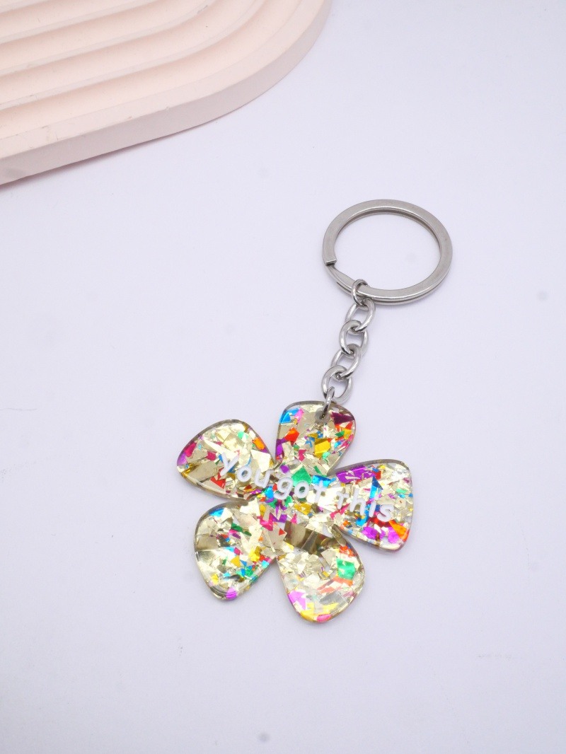 Wholesaler MIMIKO - Flower keychain with the message 'You got this'