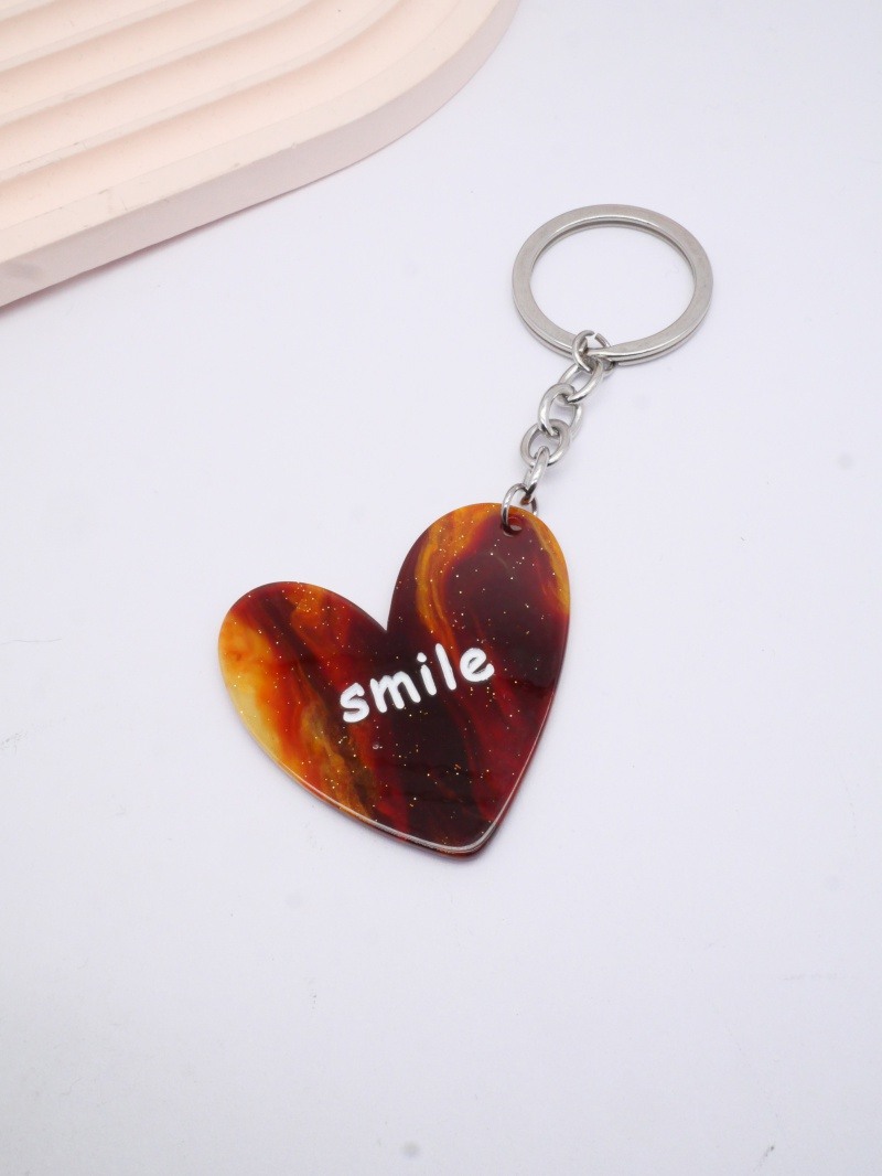 Wholesaler MIMIKO - Heart Keychain with Smile Message