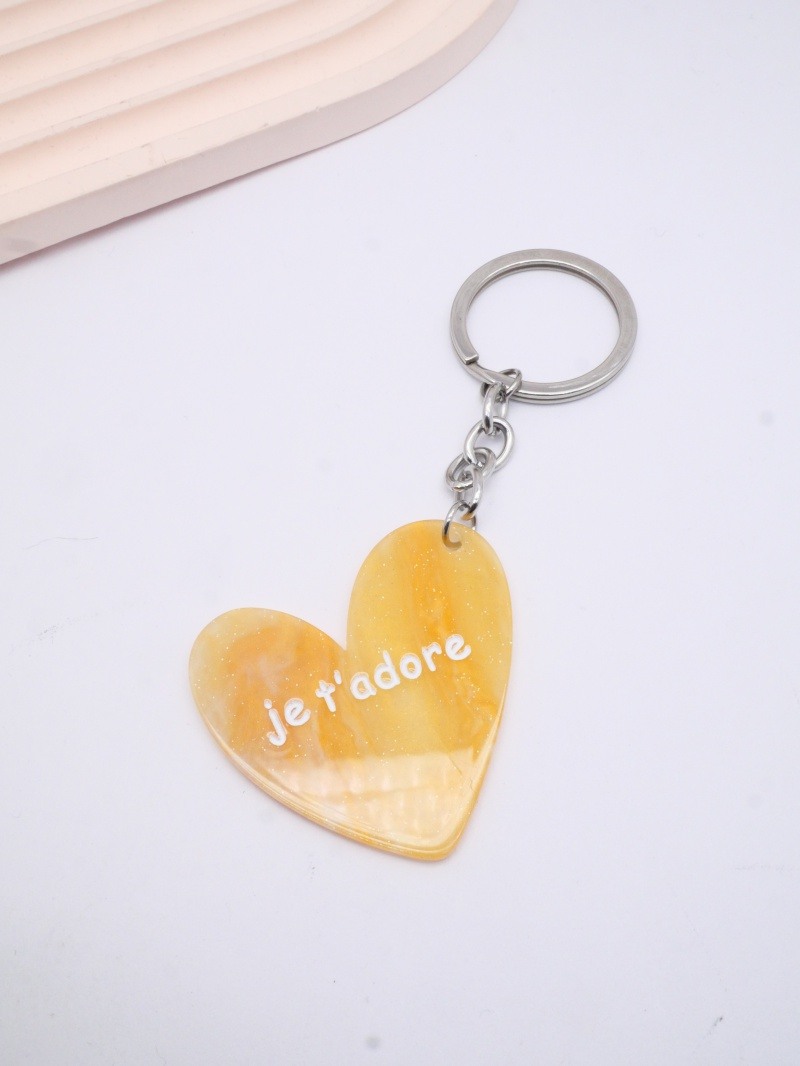 Wholesaler MIMIKO - Heart keychain with message I adore you