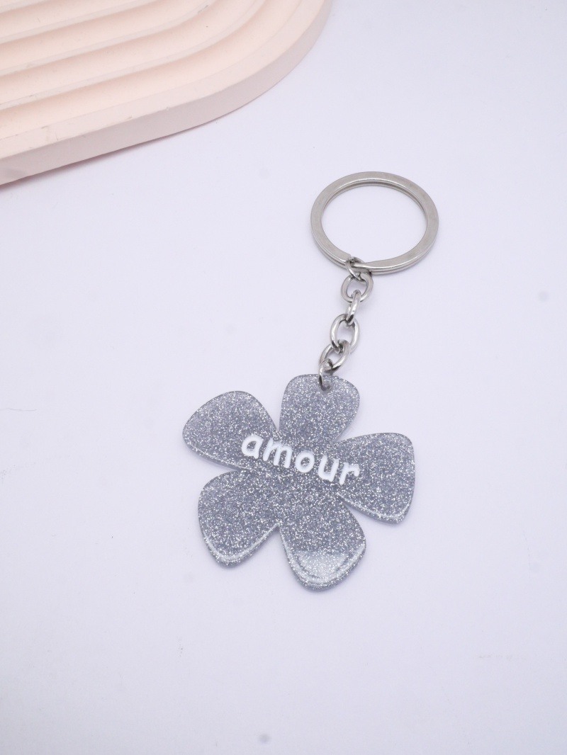 Wholesaler MIMIKO - Flower keychain with Love message