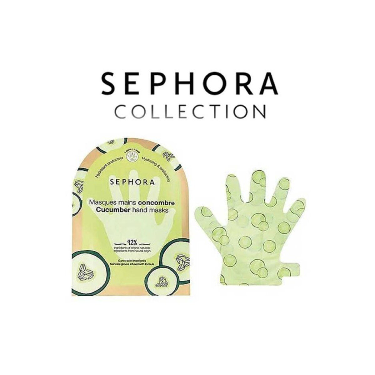 Mayorista Sephora - Sephora - Mascarilla de Manos de Pepino 92% Ingredientes de Origen Natural