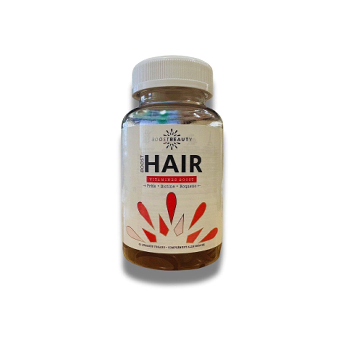 Mayorista Hair Boost - Hair Boost - 60 Gominolas Veganas con Biotina, Rúcula, Sabor a Frutos del Bosque