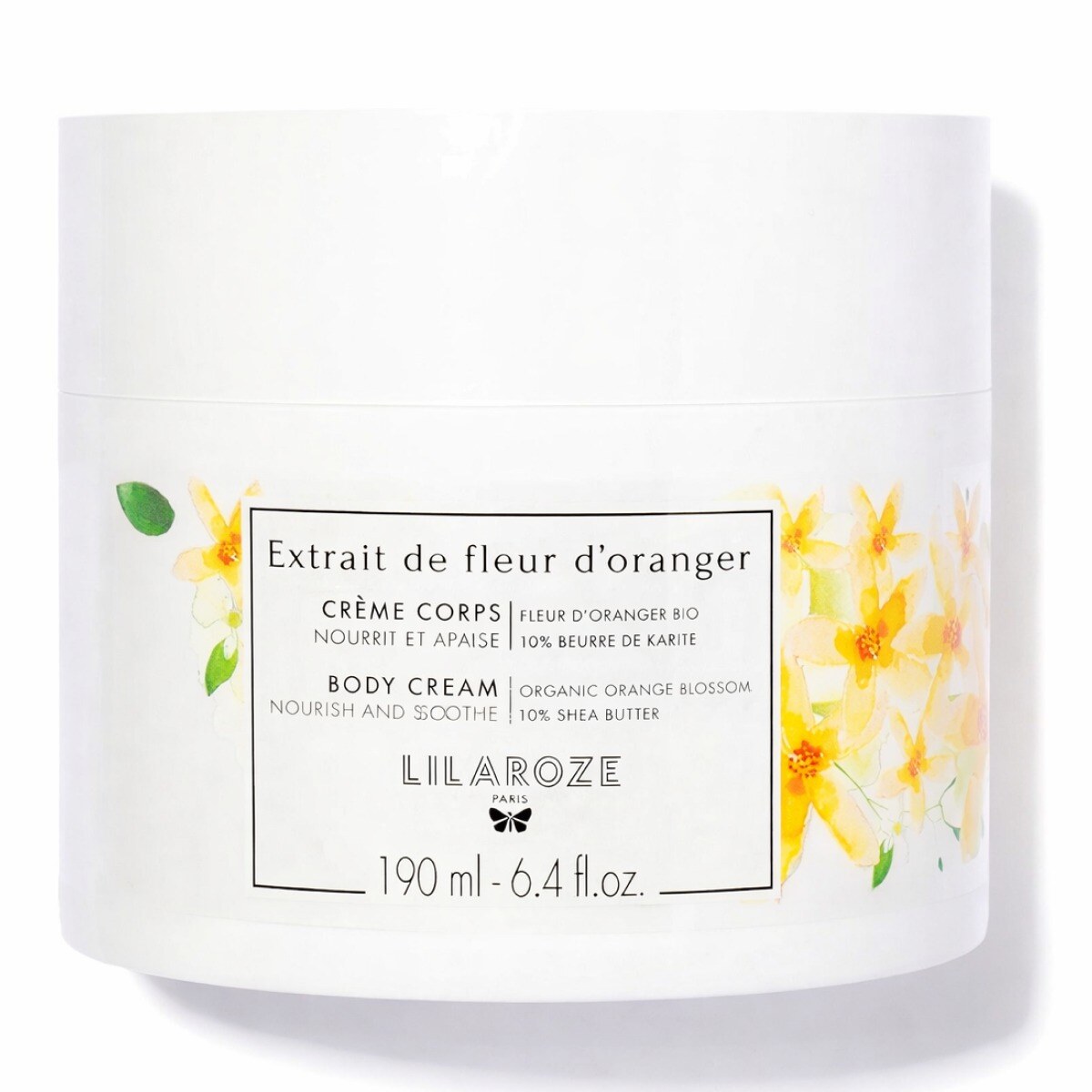 Mayorista Lilaroze Paris - 190ml Lilaroze Paris - Crema Corporal con Extracto de Flor de Azahar Orgánico