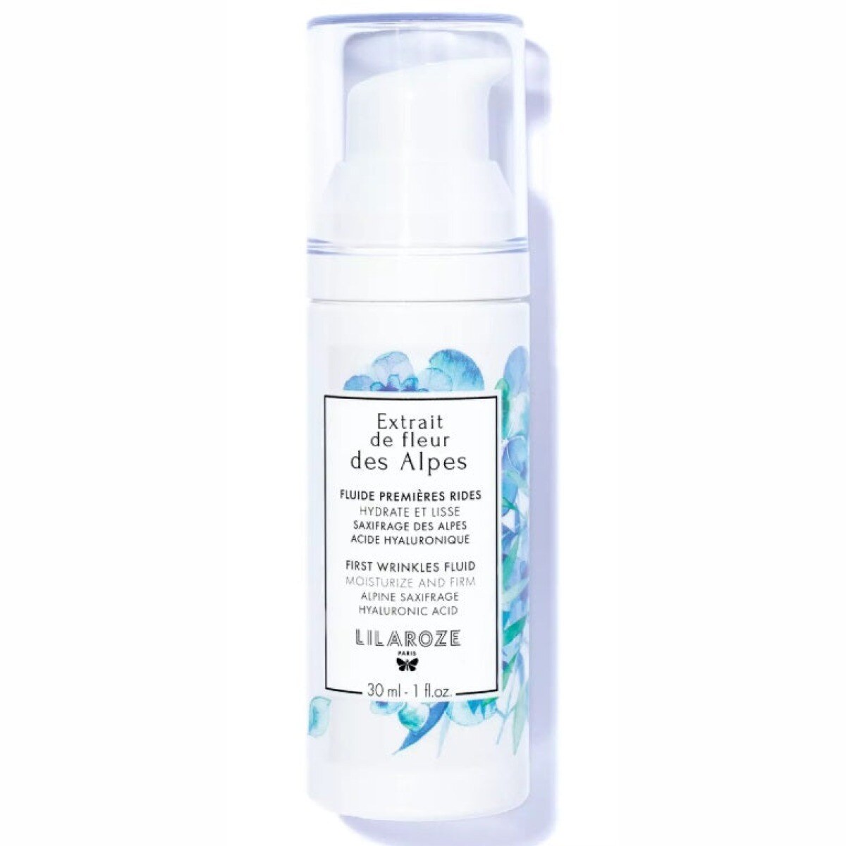 Mayorista Lilaroze Paris - 30ml Lilaroze Paris - Fluido Primera Arrugas Extracto de Flor Alpina Hidrata y Alisa Ácido Hialurónico