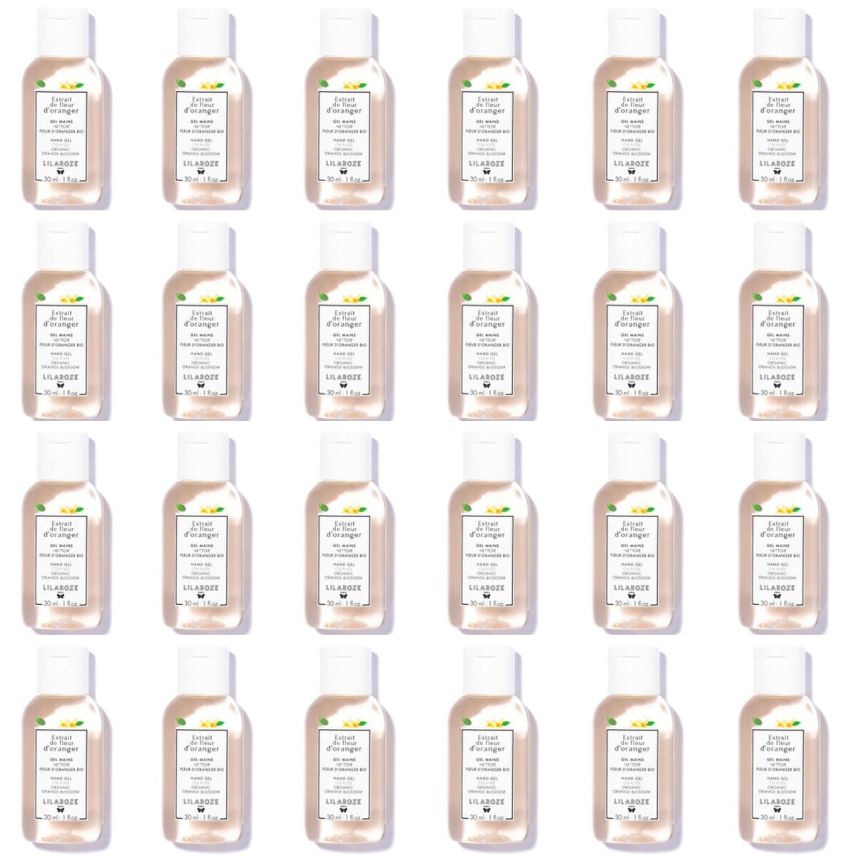Mayorista Lilaroze Paris - 24 * 30ml Lilaroze Paris - Gel de Manos Limpiador con Extracto de Flor de Azahar