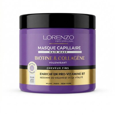 Grossiste NEKAN SUPERTRADER - 500ml Lorenzo Professional - Masque Capillaire Botine et Collagène Grossiste NEKAN SUPERTRADER - 500ml Lorenzo Professional - Masque Capillaire Botine et Collagène