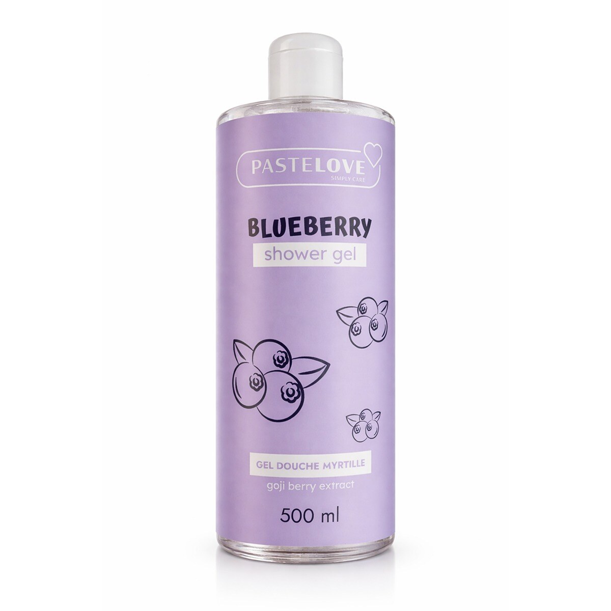 Mayorista Pastelove - 500ml Pastelove - Blueberry - Gel de ducha de arándano