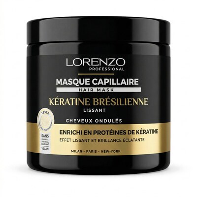 Grossiste NEKAN SUPERTRADER - 500ml Lorenzo Professional - Masque Capillaire Keratine Bresilienne 500ml Grossiste NEKAN SUPERTRADER - 500ml Lorenzo Professional - Masque Capillaire Keratine Bresilienne 500ml