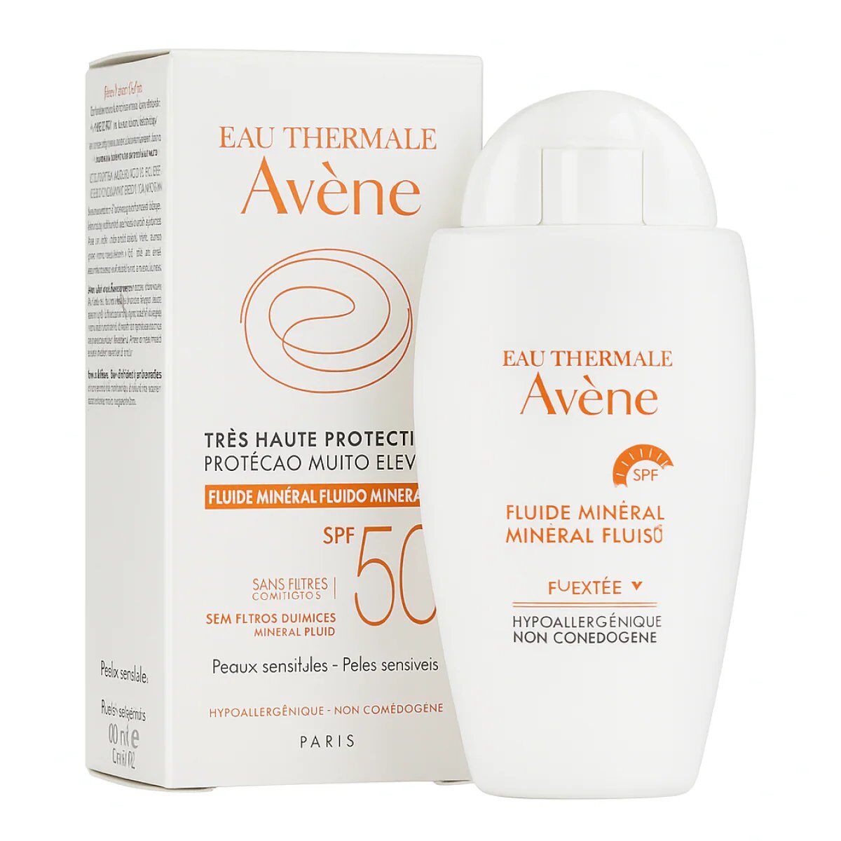 Grossiste Avène - 40ml EAU THERMALE - Avène- Fluide Minéral 50+
