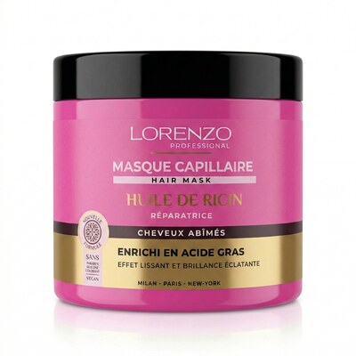 Grossiste NEKAN SUPERTRADER - 500ml Lorenzo Professional - Huile de Ricin - Masque Capillaire cheveux abîmés Grossiste NEKAN SUPERTRADER - 500ml Lorenzo Professional - Huile de Ricin - Masque Capillaire cheveux abîmés