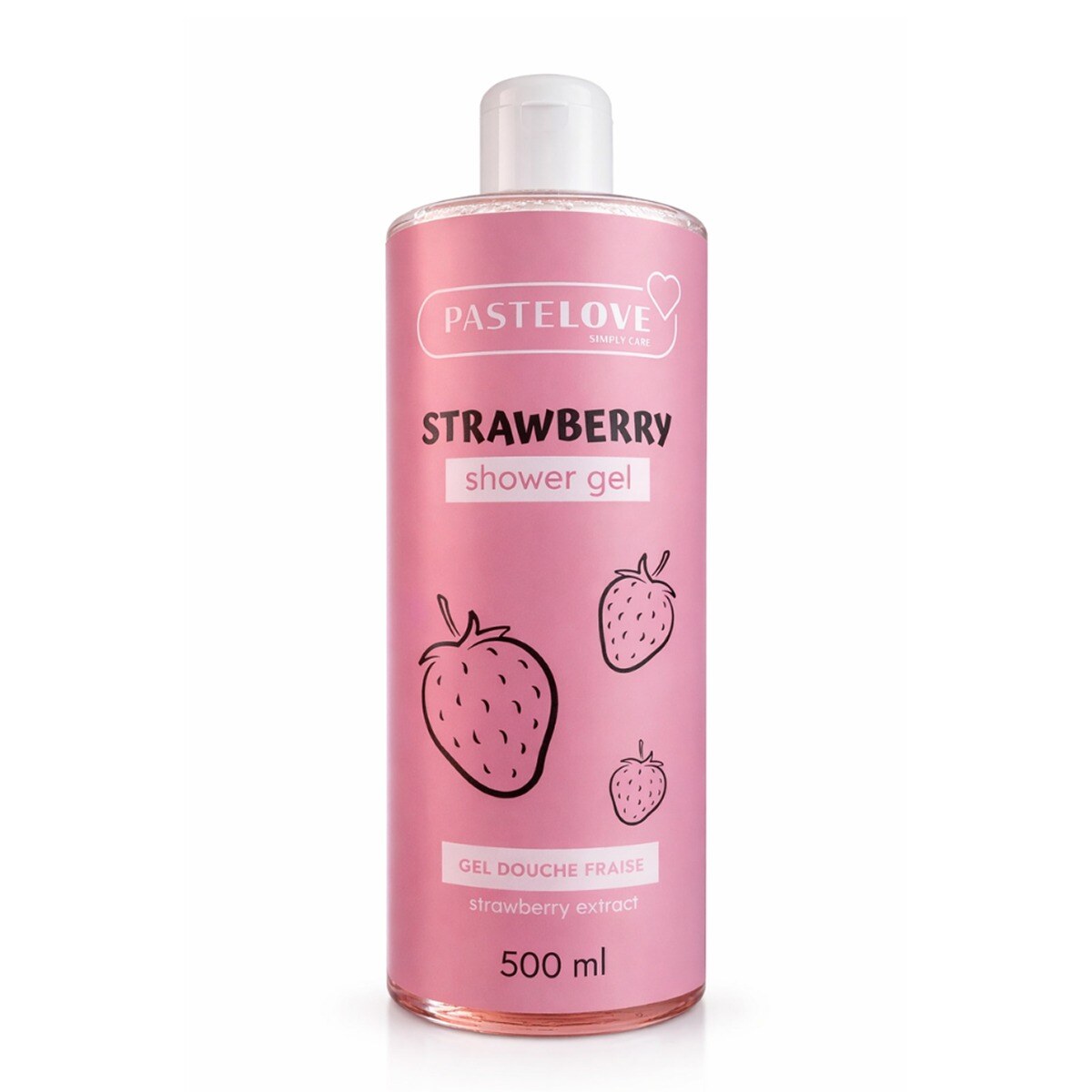 Mayorista Pastelove - 500ml Pastelove - Strawberry - Gel de ducha de fresa