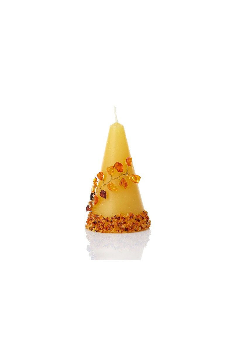 Großhändler OPALOOK FRANCE - Kerze mit Bernstein, 10x6 cm - BG02