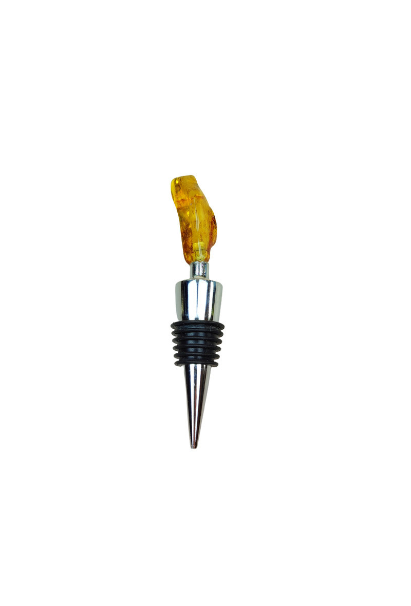 Wholesaler OPALOOK FRANCE - Wine cap with amber from the Baltic Sea - NB16