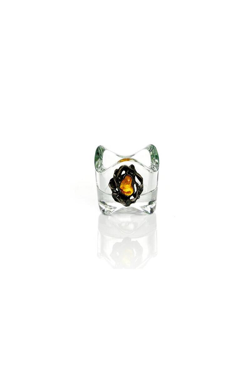 Großhändler OPALOOK FRANCE - Glaskerkertür mit Bernstein, 6x6x6 cm - SP11