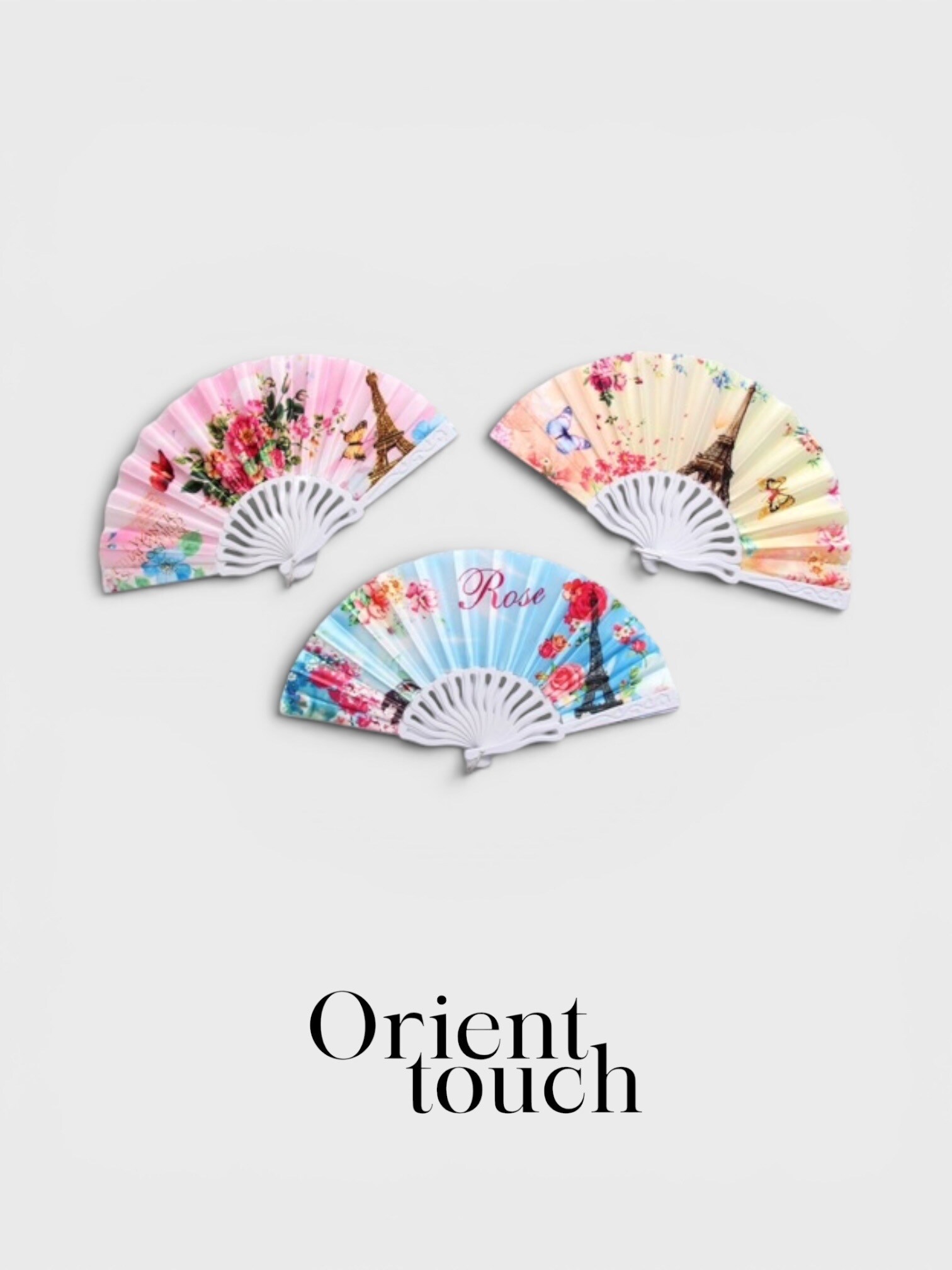Mayorista ORIENT TOUCH - LOTE DE 12 ABANICOS
