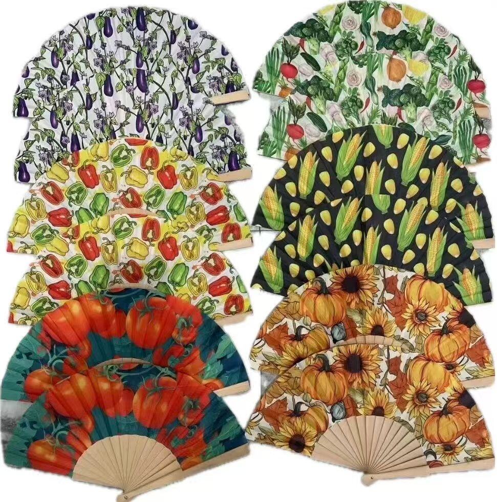 Wholesaler Sissi Accessori - WOODEN FAN WITH POLYESTER FABRIC