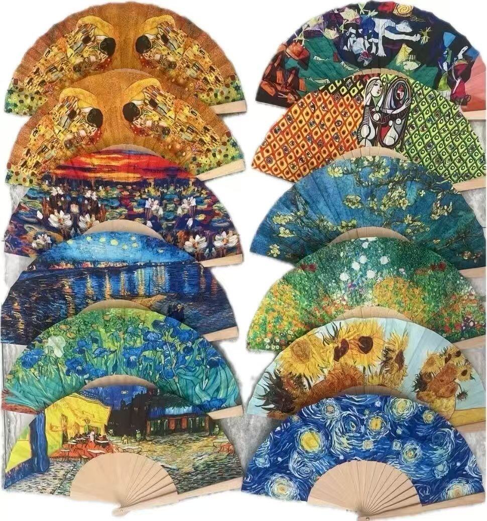 Wholesaler Sissi Accessori - WOODEN FAN WITH POLYESTER FABRIC