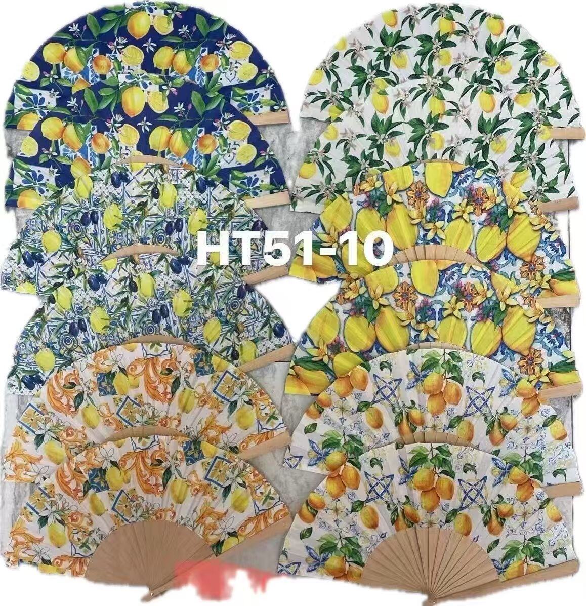Wholesaler Sissi Accessori - WOODEN FAN WITH POLYESTER FABRIC