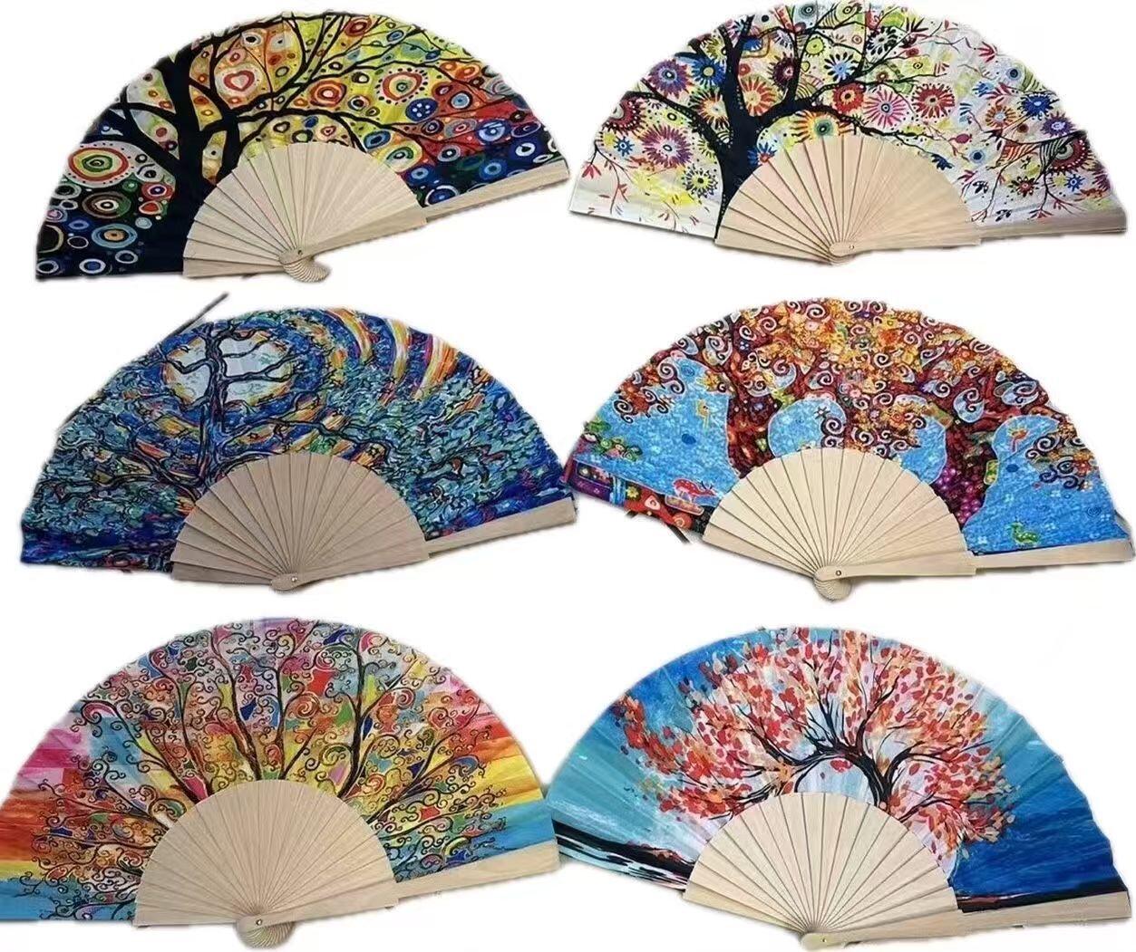 Wholesaler Sissi Accessori - WOODEN FAN WITH POLYESTER FABRIC