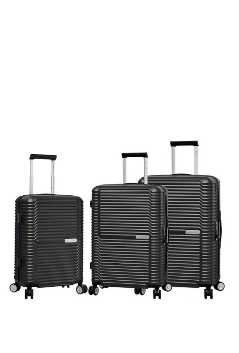 Grossista Snowball - Set di 3 valigie trolley a doppia ruota con codice TSA