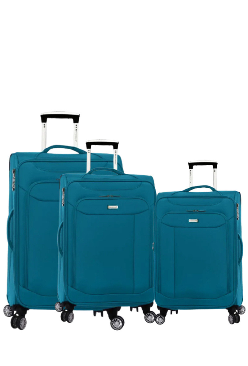 Wholesaler Snowball - Set of 3 suitcases with 4 double wheels, burglar-proof zip