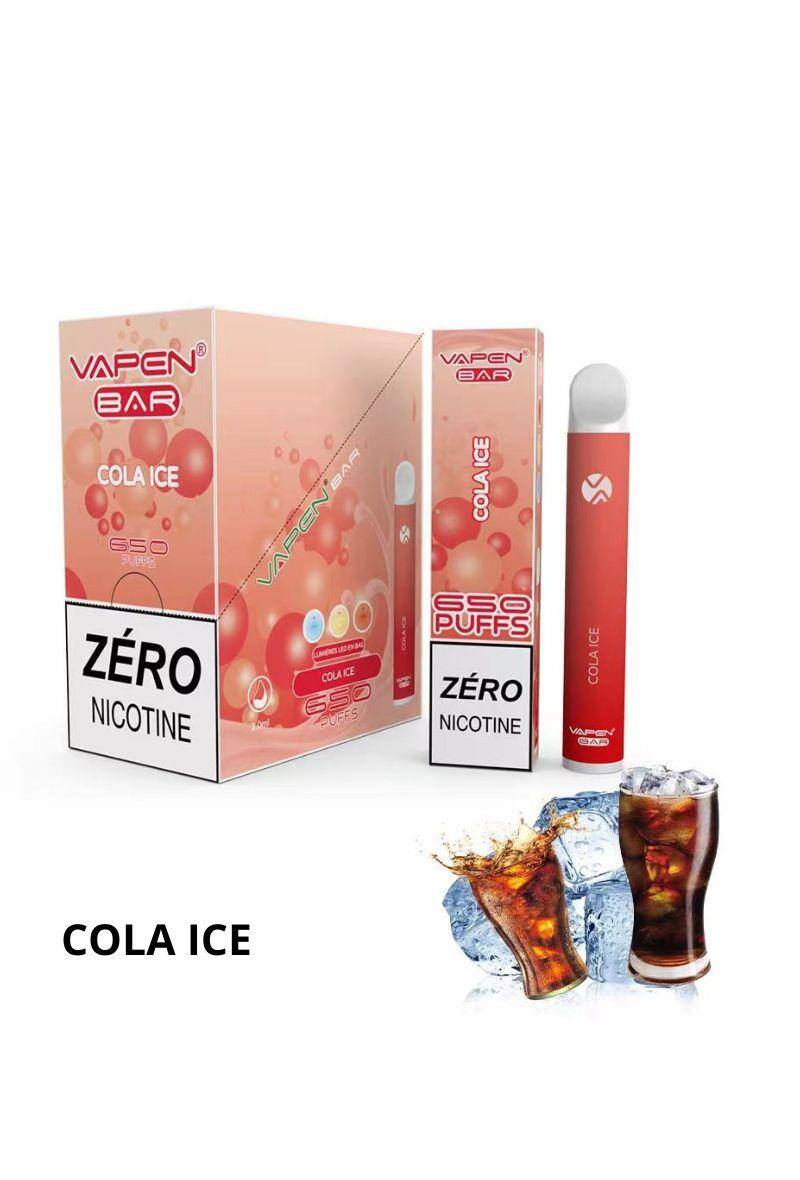 Grossiste VAPEN - 650 PUFF 0% NICOTINE COLA ICE