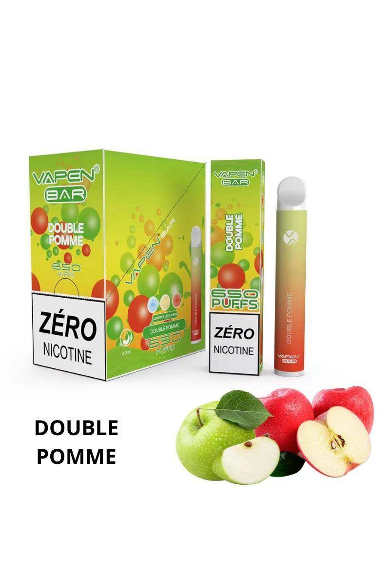 Mayorista VAPEN - 650 PUFF 0% NICOTINA DOBLE MANZANA