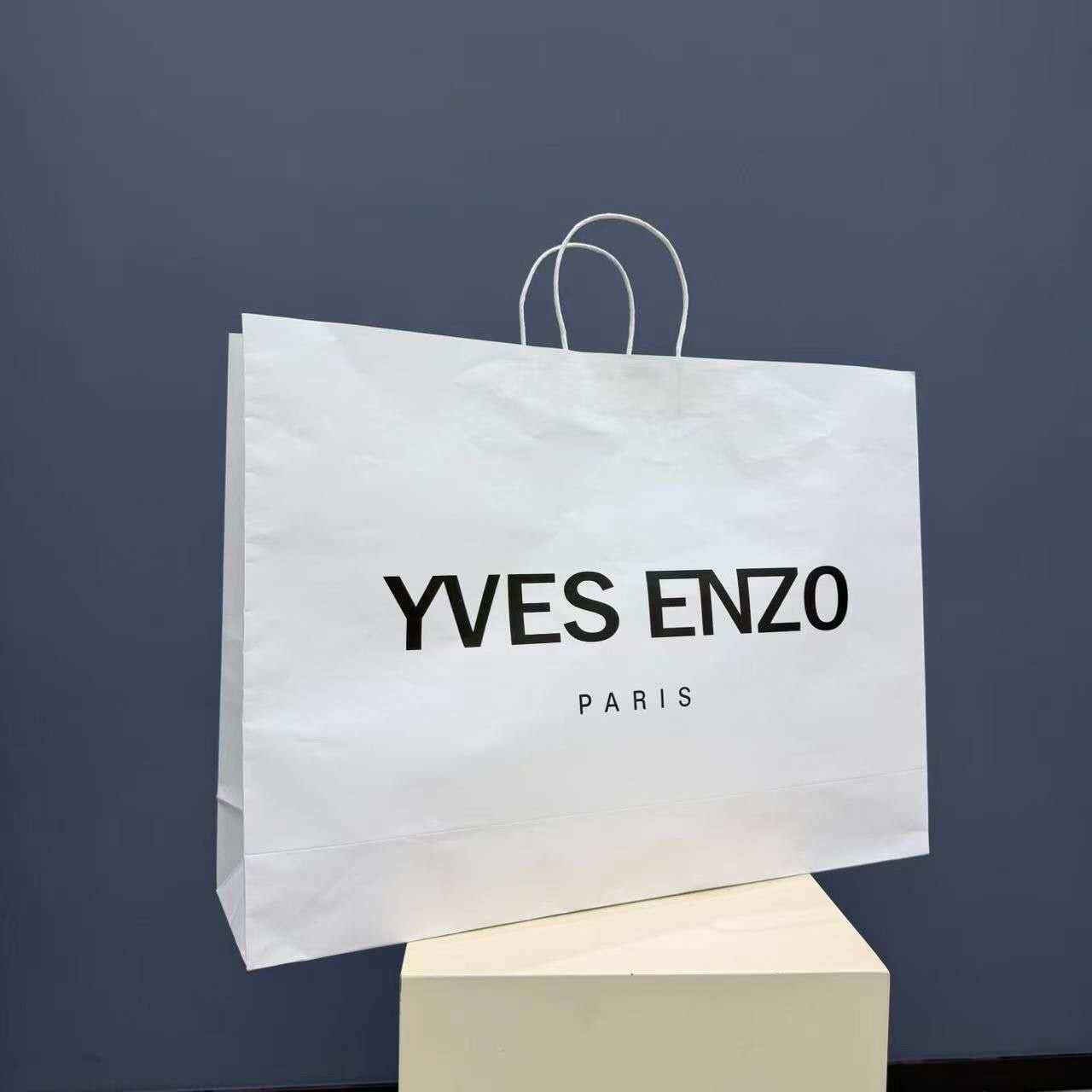 Wholesaler Yves Enzo Paris - Kraft bag 55x44x14 cm