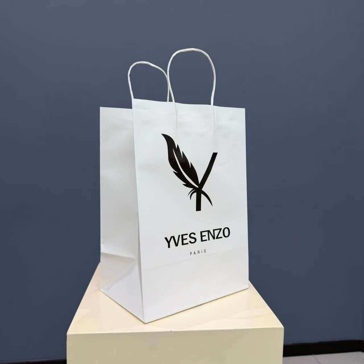 Wholesaler Yves Enzo Paris - Kraft bag 22x32x15 cm