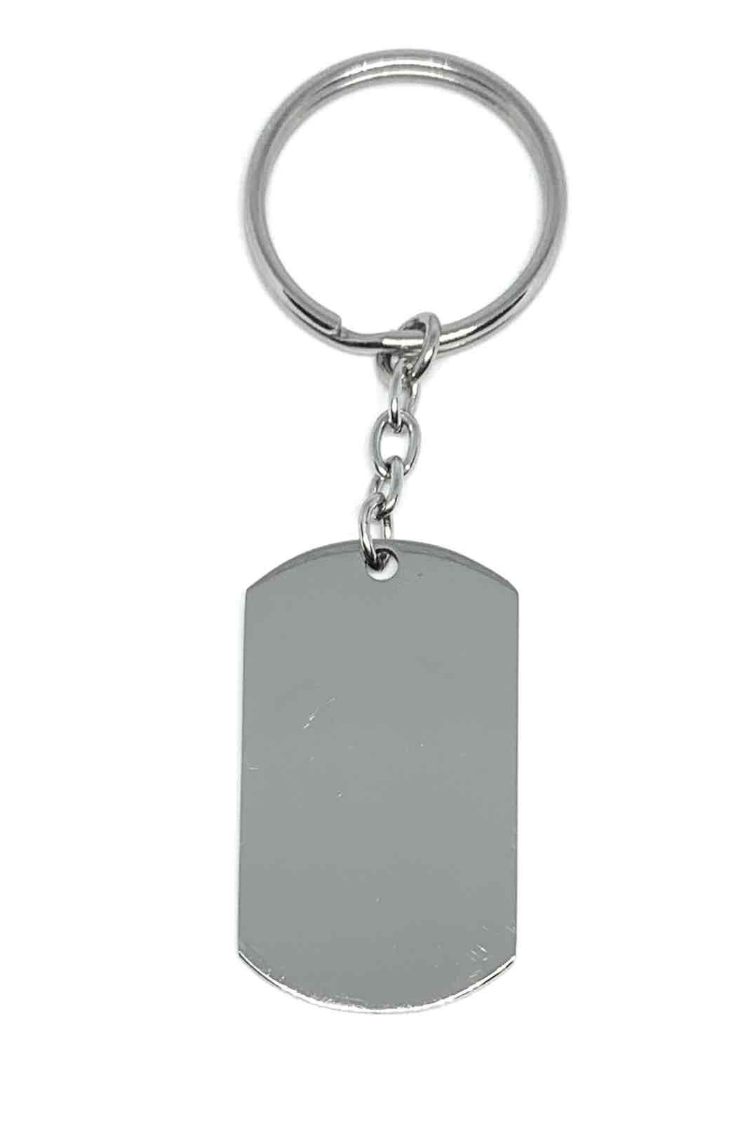 Wholesaler Z. Emilie - Plaque steel key ring to engrave
