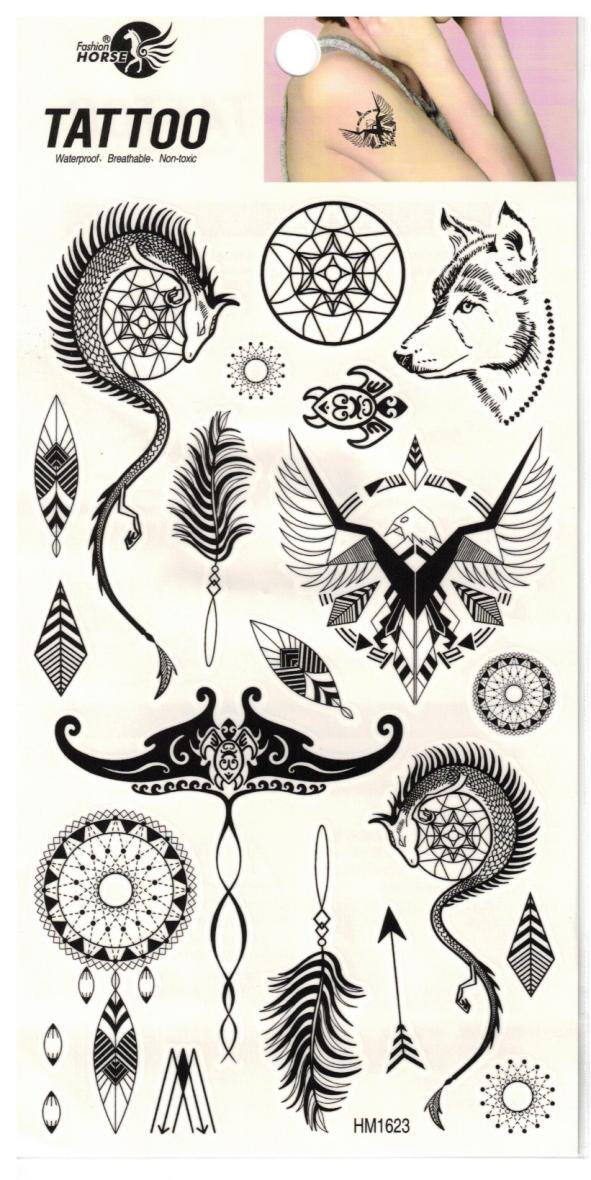 Großhändler Z. Emilie - abwaschbares Tattoo