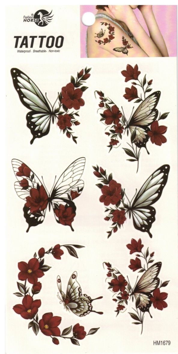 Großhändler Z. Emilie - Abwaschbares Tattoo
