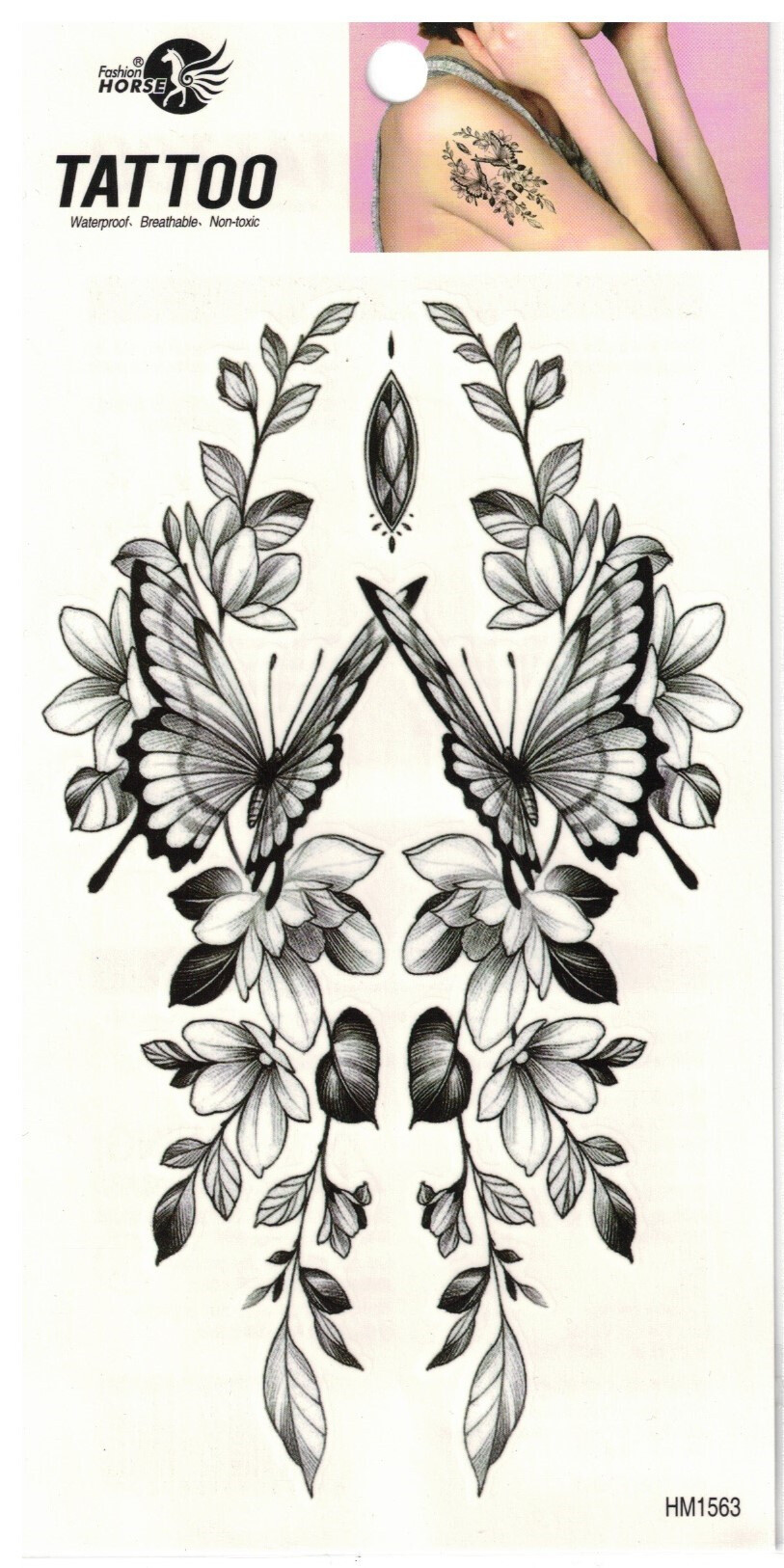 Großhändler Z. Emilie - Abwaschbares Tattoo