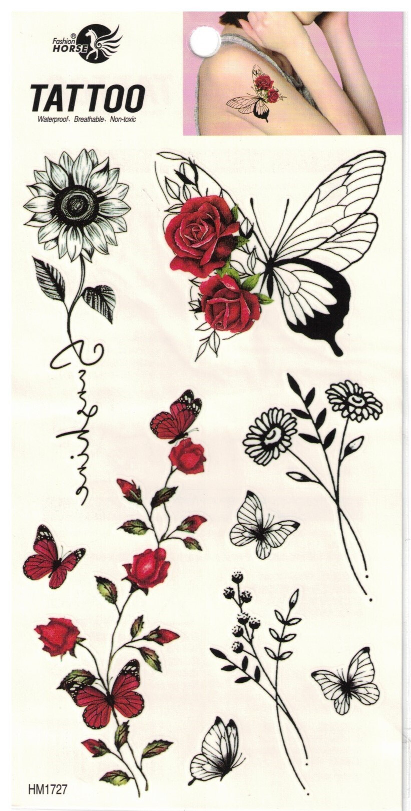 Großhändler Z. Emilie - Abwaschbares Tattoo
