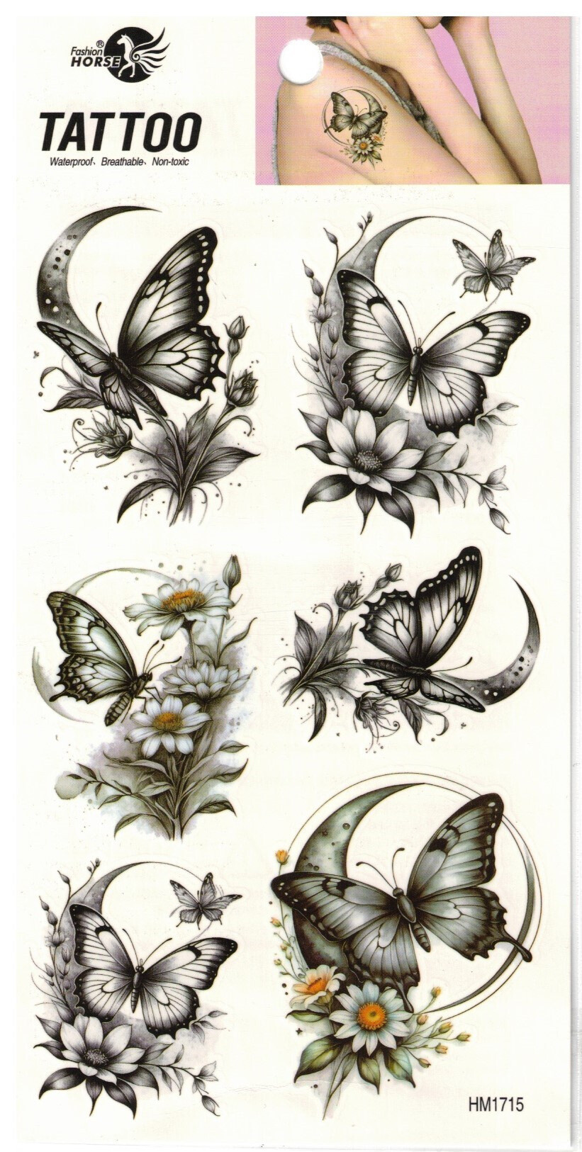 Großhändler Z. Emilie - Abwaschbares Tattoo