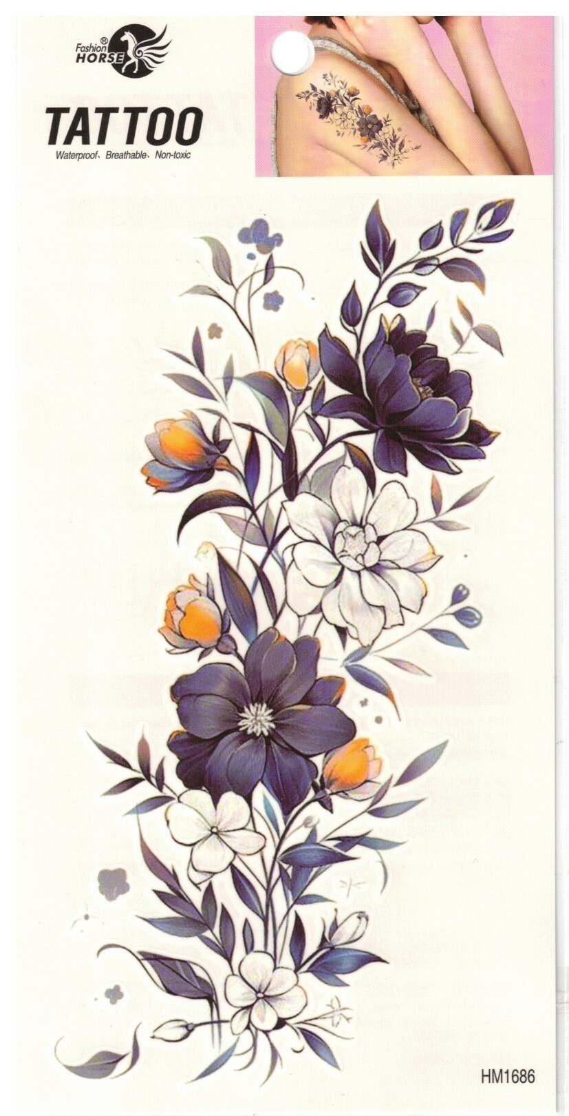 Großhändler Z. Emilie - Abwaschbares Tattoo