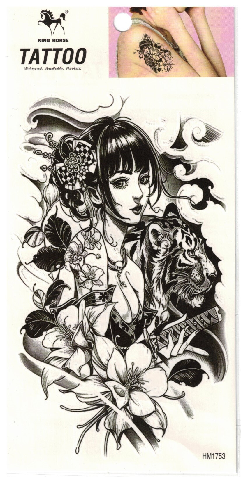 Großhändler Z. Emilie - Abwaschbares Tattoo