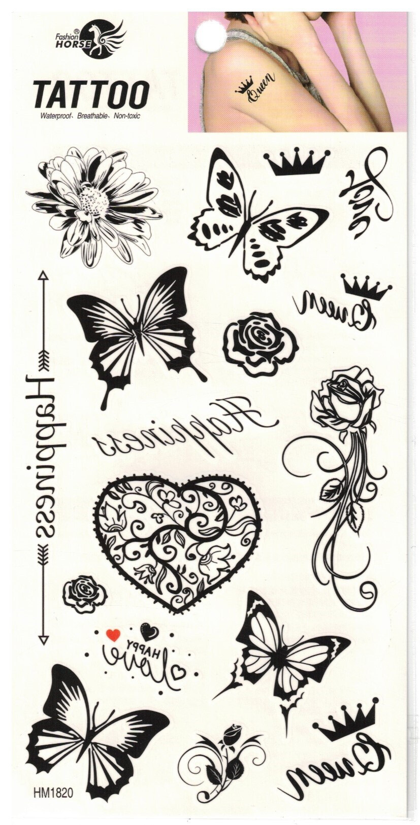 Großhändler Z. Emilie - Abwaschbares Tattoo