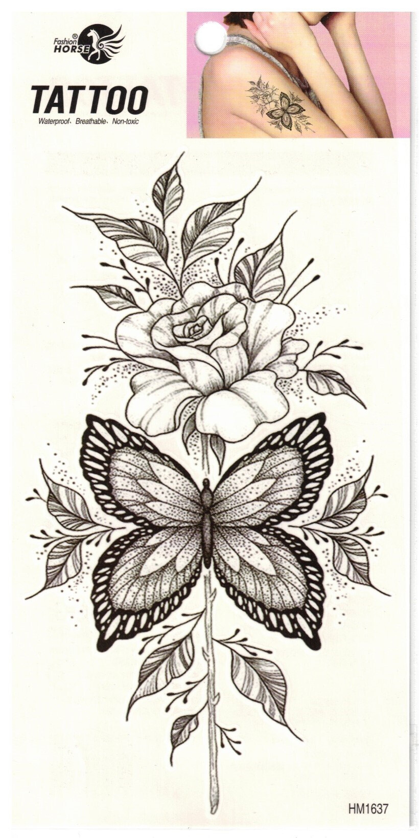 Großhändler Z. Emilie - Abwaschbares Tattoo