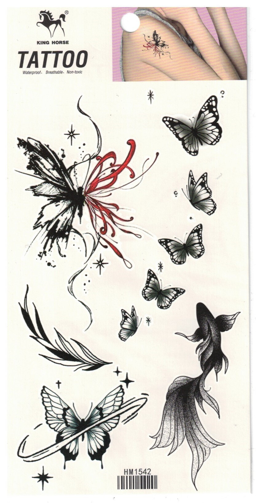 Großhändler Z. Emilie - Abwaschbares Tattoo